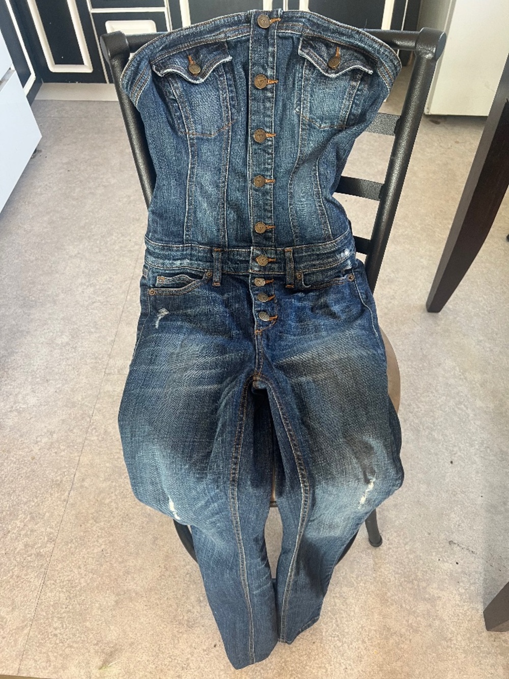 Guess jean jumpsuit